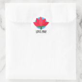 Sticker Rond Lotus Pray amusant Plante Pun (Sac)