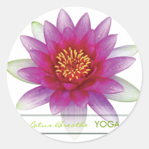 Sticker Rond Lotus respirent