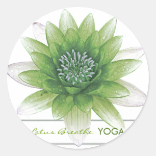 Sticker Rond Lotus respirent