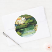 Sticker Rond Lotus vintage (Enveloppe)