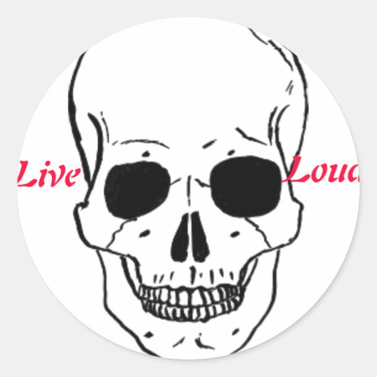 Sticker Rond LOUD Live (Devant)