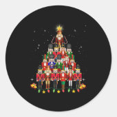 Sticker Rond Loudest Nutcracker Group Matching Family Holiday F (Devant)