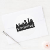 Sticker Rond Louisville Skyline (Enveloppe)