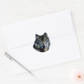 Sticker Rond Loup (Enveloppe)