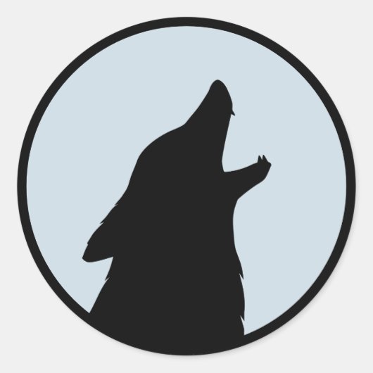 Sticker Rond Loup (Devant)