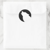 Sticker Rond Loup (Sac)