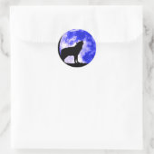 Sticker Rond Loup (Sac)