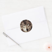 Sticker Rond Loup (Enveloppe)