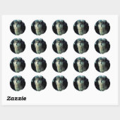 Sticker Rond Loup (Feuille)