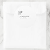 STICKER ROND LOUP (Sac)