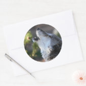 Sticker Rond loup (Enveloppe)