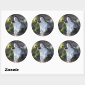 Sticker Rond loup (Feuille)