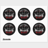 Sticker Rond Loup Pack (Feuille)