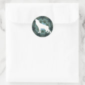 Sticker Rond Loups (Sac)