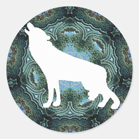 Sticker Rond Loups (Devant)