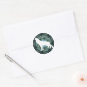 Sticker Rond Loups (Enveloppe)