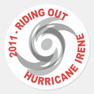 Sticker Rond L'ouragan Irene 2011