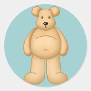 Sticker Rond L'ours à revers de Lura