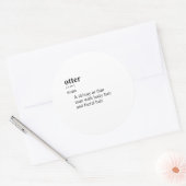 STICKER ROND LOUTRE (Enveloppe)