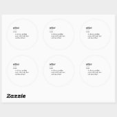 STICKER ROND LOUTRE (Feuille)