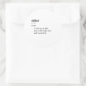STICKER ROND LOUTRE (Sac)