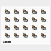 Sticker Rond Loutre de mer (Feuille)