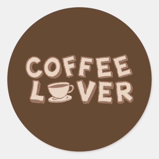 Sticker Rond Louveur de café (Devant)