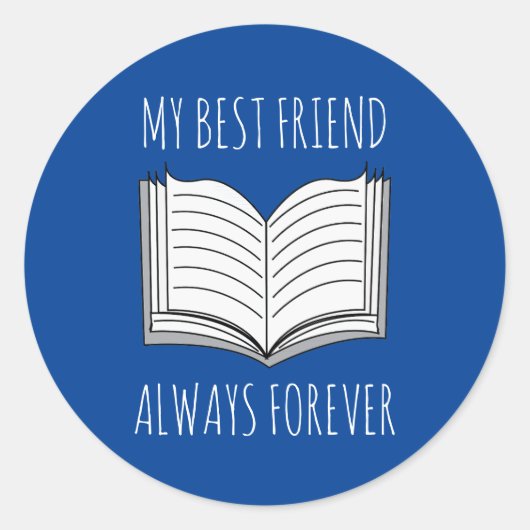 Sticker Rond Louveur de livres personnalisés (Devant)