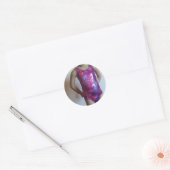 Sticker Rond Louveur Léotard brillant et étincelant (Enveloppe)