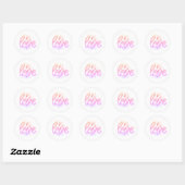 Sticker Rond Love  (Feuille)