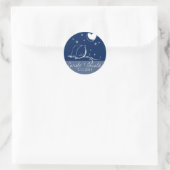 Sticker Rond Love Bids Mariage Seal (Sac)