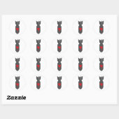 Sticker Rond Love Bomber (Feuille)