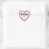 Sticker Rond Love Books (Sac)