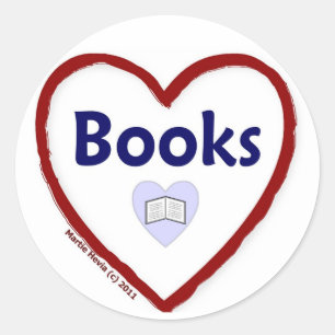 Sticker Rond Love Books