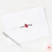 Sticker Rond Love Bug - Ladybug (Enveloppe)
