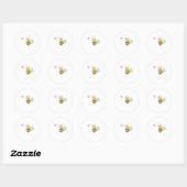 Sticker Rond Love Bumblebee (Feuille)