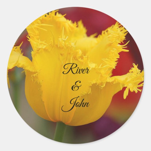 Sticker rond Love Classic (Devant)