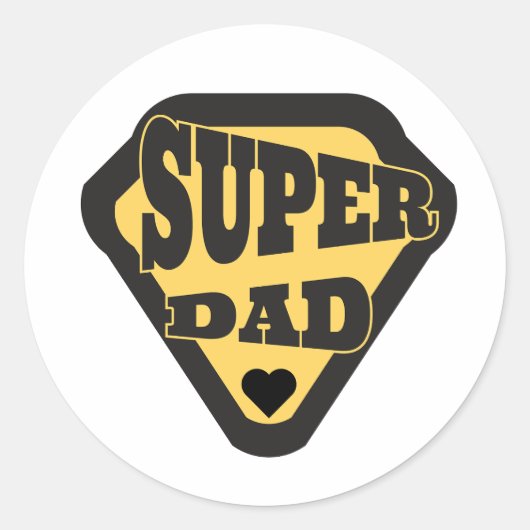 Sticker Rond Love Dad - Family Love (Devant)