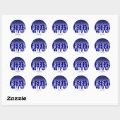 Sticker Rond Love disco (Feuille)