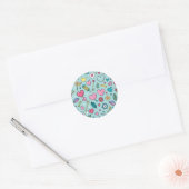 Sticker Rond Love Doodle Tapestry (Enveloppe)
