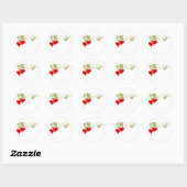Sticker Rond Love Fruit (Feuille)