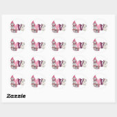Sticker Rond Love Gnome (Feuille)