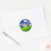 Sticker Rond Love Golf (Enveloppe)