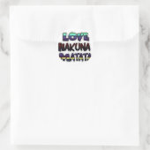 Sticker Rond Love Hakuna Matata Cadfts (Sac)
