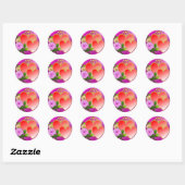 Sticker Rond Love Hearts Saint Valentin (Feuille)