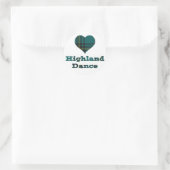 Sticker Rond Love Highland Dance (Sac)