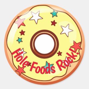 Sticker Rond Love Hole Foods