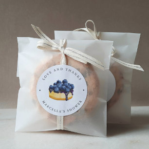 Sticker Rond Love Is Sweet (Gâteau au Fromage) Baby Shower