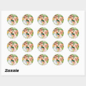 Sticker Rond Love Kiss Bliss (Feuille)