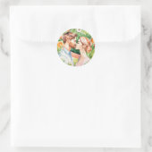 Sticker Rond Love Kiss Bliss (Sac)